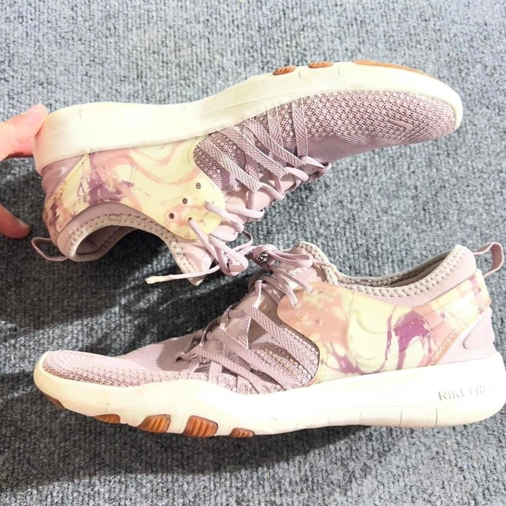 Nike Free TR 7 Womens Training Shoes Plum Chalk Pink Marble 904651-500 Size 9